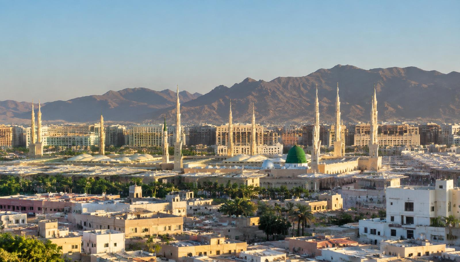Madinah skyline and the Prophet's Mosque